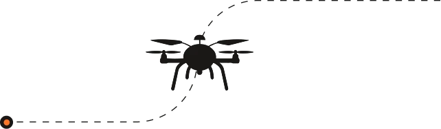 Drone flight path