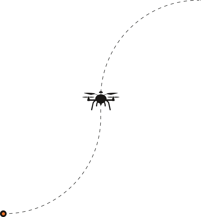 Drone flight path